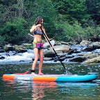 Premium 11 ft. 6 in. Lava Inflatable Stand Up Paddle Board with Full SUP Accessories