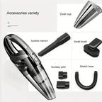 Car Wireless Vacuum Cleaner LarCapacity Dust Cup Strong Suction Portable Handheld Electric Vacuum Cleaner Wireless Home Cleaning Vacuum Cleaner