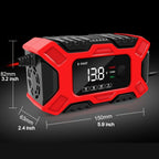 6A 12V Digital Car Battery Charger Full Automatic Car Battery Charger Power Puls Repair Chargers Lead Acid AGM Battery Charger