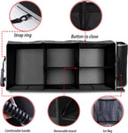 HOMEVE Extra Large Collapsible Trunk Organizer With Cooler Bag,3 Compartments Storage Organizer With Cover