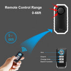 wsdcam 113dB Bike Alarm Wireless Vibration Motion Sensor Waterproof Motorcycle Alarm with Remote