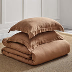 Levtex Home - Linen - Full/Queen Duvet Cover - Washed Linen in Sandstone - Duvet Cover Size (90 x 94in.)