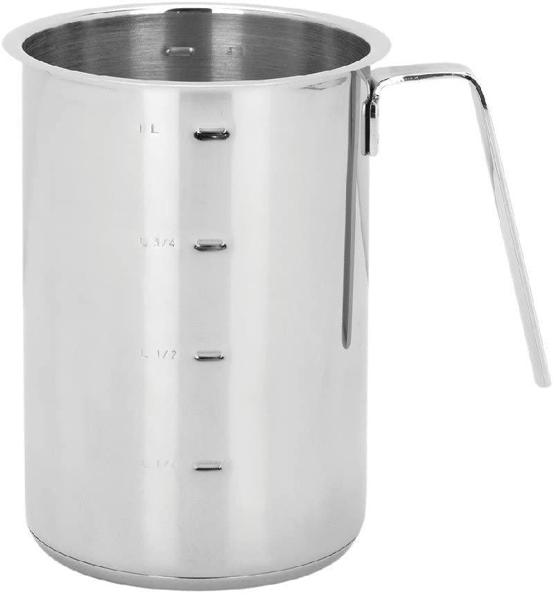 Demeyere RESTO Stainless Steel Tall Saucepan, 1.2-Quart, Silver