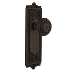 Egg and Dart Plate 2-3/4 in. Backset Oil-Rubbed Bronze Privacy Bed/Bath Meadows Door Knob