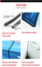 Car Door Protector Decoration Strip, Universal Auto Door EdBumper Protector Stickers Anti-Scratch Car Styling Moulding Strip