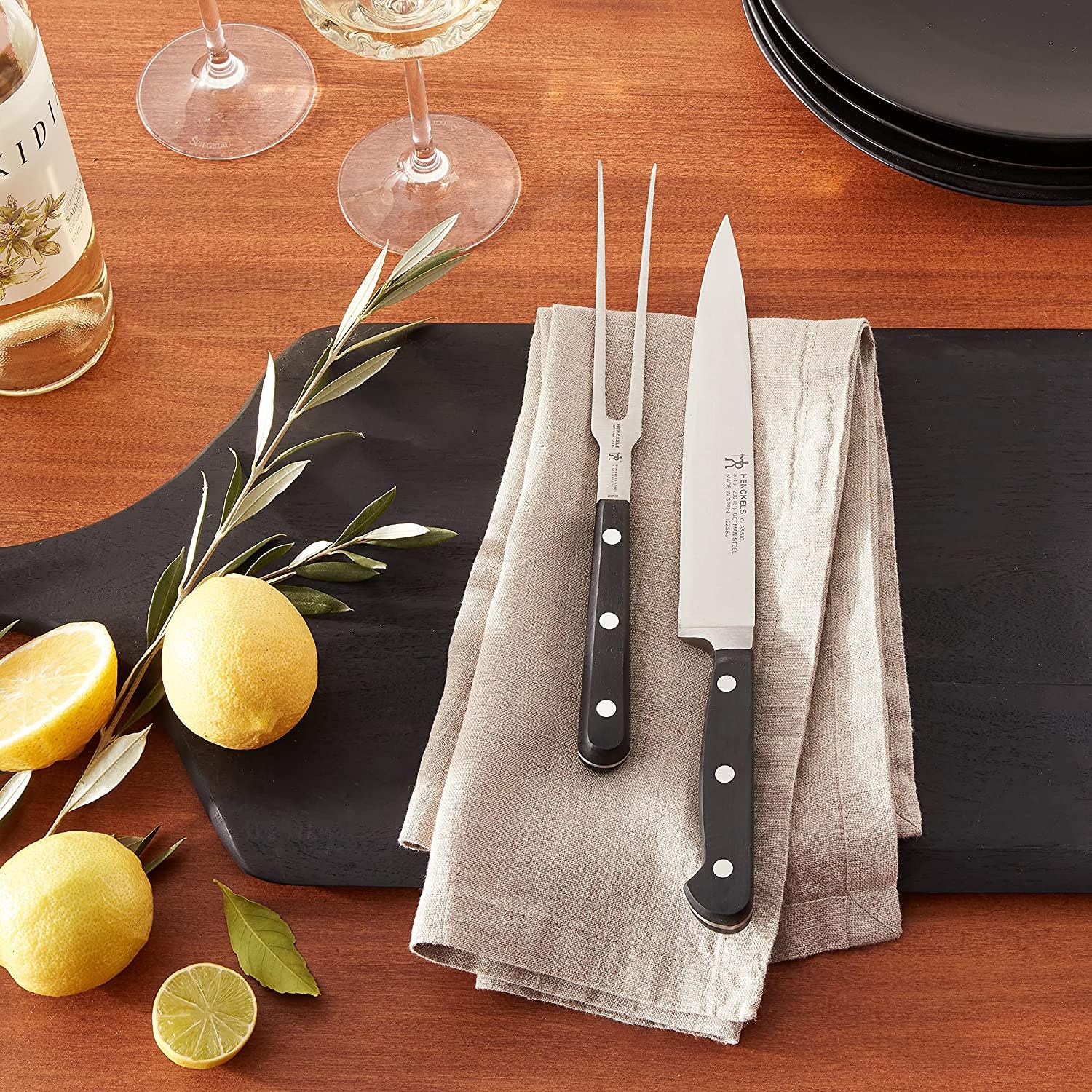 HENCKELS Classic Razor-Sharp 2-pc Carving Set, Razor-Sharp German Engineered Informed by 100+ Years of Mastery