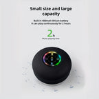 Shower Speaker, Portable Wireless Speaker With Suction Cup, USB Rechargeable Black Speaker With 2 Hours Play Time 3.7V/400mah Battery 5.0 Wireless Version Life For Parties, Bathroom, Travel, Home, And Outdoor (Suction Cups Must Be On A Smoo