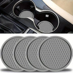 4pcs Car Cup Coasters, Universal Non-Slip Cup Holders Embedded In Ornaments Coaster, Car Interior Accessories Fit Car Accessories