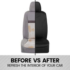 BDK UltraSleek Car Seat Covers, Universal Fit Car Seat Cover Set, Ideal Seat Covers for Cars Trucks SUV, Includes Seat Covers for Front Seats and Rear Bench Seat, Automotive Interior Covers (Black)
