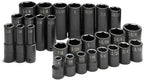 1/2 Inch Drive 6 Pt Std &amp; Deep Impact Socket Set - 28 Pc