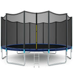 Gymax 16FT Trampoline Combo Bounce Jump Safety Enclosure Net