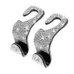 2pcs Artificial Diamond Car Hook, Car Hidden Car StoraHook Creative Car Seat Hook Hanger Car Accessories For Women