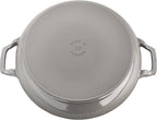 Staub Cast Iron 3.5-qt Braiser with Glass Lid - Graphite Grey