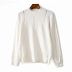 lace pachwork knitted sweater