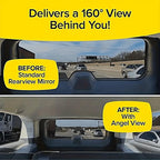 1pc Car Wide Angle Rearview Mirror Curved Interior LarField Of View Inside Mirror Blind Area Auxiliary Mirror