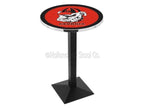 L217C42GA-Dog 42 In. Chrome Georgia Bulldog Pub Table