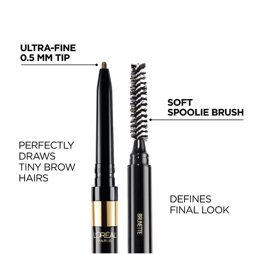 L’Oréal Paris Makeup Brow Definer Waterproof Eyebrow Pencil, Ultra-Fine Mechanical Pencil, Draws Tiny Brow Hairs and Fills in Sparse Areas and Gaps, Light Blonde, 0.003 Ounce (Pack of 1)