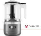 KitchenAid Cordless 5 Cup Food Chopper, KFCB529QDG Charcoal Grey