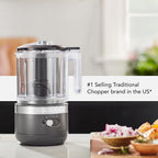 KitchenAid Cordless 5 Cup Food Chopper, KFCB529QDG Charcoal Grey