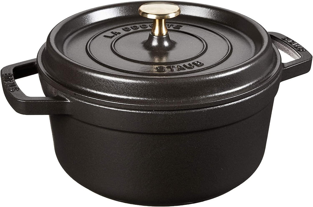 Staub Cast Iron 2.75-qt Round Cocotte - Matte Black, Made in France