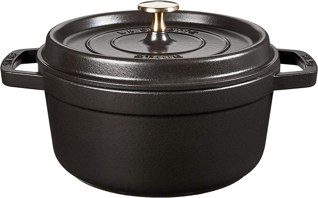 Staub Cast Iron 2.75-qt Round Cocotte - Matte Black, Made in France