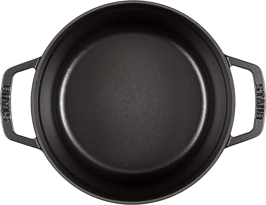 Staub Cast Iron 2.75-qt Round Cocotte - Matte Black, Made in France