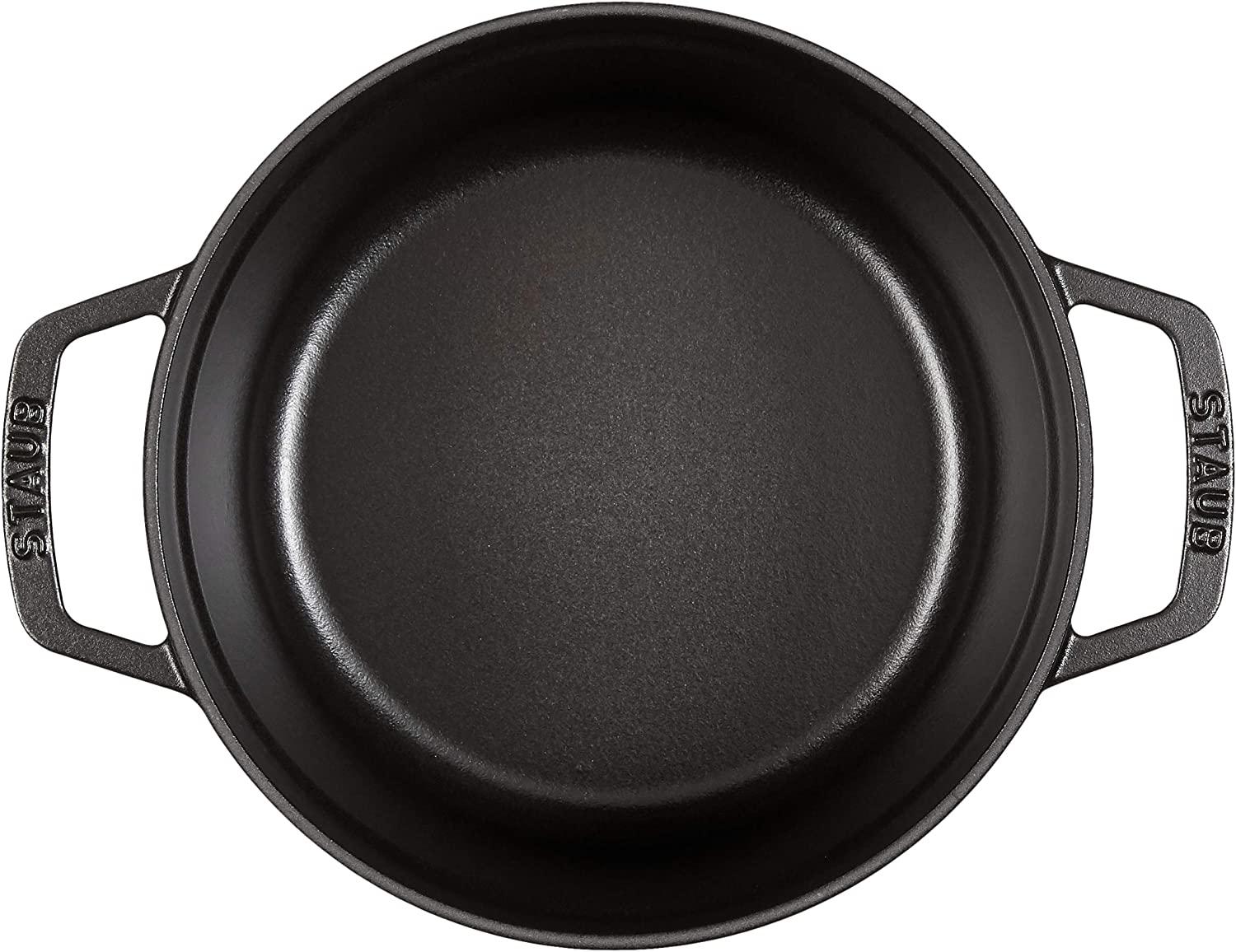 Staub Cast Iron 2.75-qt Round Cocotte - Matte Black, Made in France