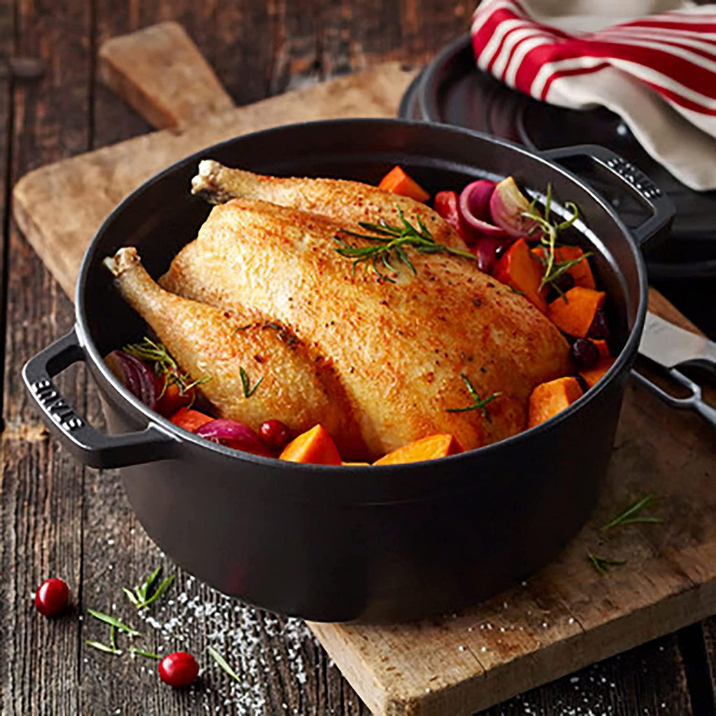 Staub Cast Iron 2.75-qt Round Cocotte - Matte Black, Made in France