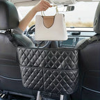 Wallet Handbag Car Supplies StoraBetween Car Seats Car Organizer Mesh Bag With Extra Back Pocket Car Seat Back Organizer Box Car Accessories