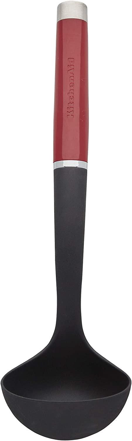 KitchenAid Gourmet Nylon Ladle, One Size, Red