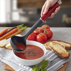 KitchenAid Gourmet Nylon Ladle, One Size, Red