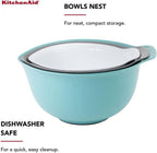 KitchenAid Universal Mixing Bowls, Set Of 3, Aqua sky