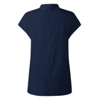 Fashion Solid Color Stand Collar Shirt