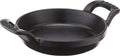 Staub Cast Iron 4.5-inch Mini Round Gratin Baking Dish - Matte Black, Made in France
