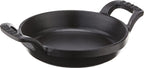 Staub Cast Iron 4.5-inch Mini Round Gratin Baking Dish - Matte Black, Made in France