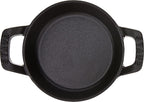 Staub Cast Iron 4.5-inch Mini Round Gratin Baking Dish - Matte Black, Made in France