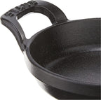 Staub Cast Iron 4.5-inch Mini Round Gratin Baking Dish - Matte Black, Made in France
