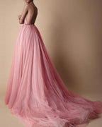 elegant spaghetti strap organza flower wedding dress