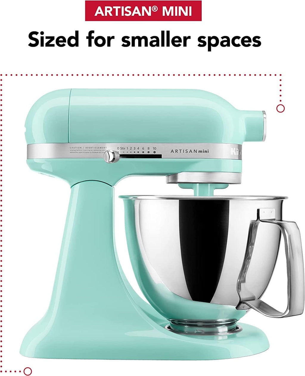 Kitchenaid Artisan Mini Plus 3.5-Qt. Tilt-Head Stand Mixer with Flex Edge Beater