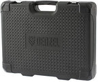 DENZEL Tool kit 140pcs [ Ratchet combination 1/4, 3/8, 1/2 inch ] [ 4 Extension Bar ] [ Connection Scuare, Spinner, Bit Adapter, Socket Adapter ] Socket and bits (7714100)