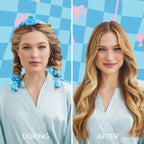 Kitsch Satin Heatless Curling Set - Hair Rollers for Heatless Curls | Heatless Hair Curlers &amp; Hot Rollers | Hair Curlers to Sleep in | Heatless Curling Rod Headband | Heatless Curler (Malibu Barbie)