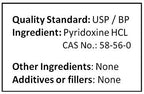 NuSci Pyridoxine HCl Vitamin B6 Pure Powder 1000g (1.0Kg, 2.2 lb)