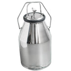 Enshey Electric MilMachine 25L 550W Argricultural Portable  Steel Farm Ewe MilMilker 1440rmp/min Single Bucket Piston Tank Container Barrel Set Kit for Cows Cattle or Sheep
