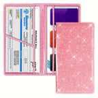 Car Registration And Insurance Card Holder, Vehicle License Document Glove Box Compartment Organizer