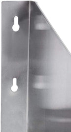 AmGood  Steel Microwave Shelf | Metal Appliance Shelving | Heavy Duty | Commercial Grade | Wall Mount | NSF Certified | Silver (24" Length x 24" Width)