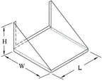 AmGood  Steel Microwave Shelf | Metal Appliance Shelving | Heavy Duty | Commercial Grade | Wall Mount | NSF Certified | Silver (24" Length x 24" Width)