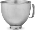 KitchenAid KSM5SSBHM Hammered Stainless Steel Stand Mixer Bowl, 5 quart
