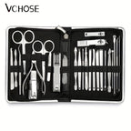 Nail Clipper Set 11/26pcs Set Manicure Set  Anti Splash Fingernail Cutter  Steel Nail Scissor Cuticle Tools