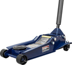 TCE AT84007U Torin Hydraulic Low Profile Service/Floor Jack with Dual Piston  Lift Pump, 4 Ton (8,000 lb) Capacity, Blue