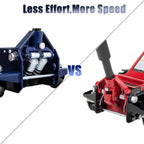 TCE AT84007U Torin Hydraulic Low Profile Service/Floor Jack with Dual Piston  Lift Pump, 4 Ton (8,000 lb) Capacity, Blue